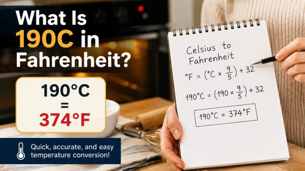 What Is 190C in Fahrenheit?