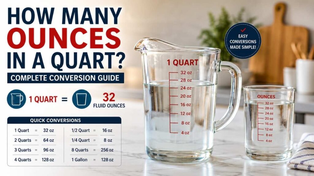 How Many Ounces Are in a Quart?