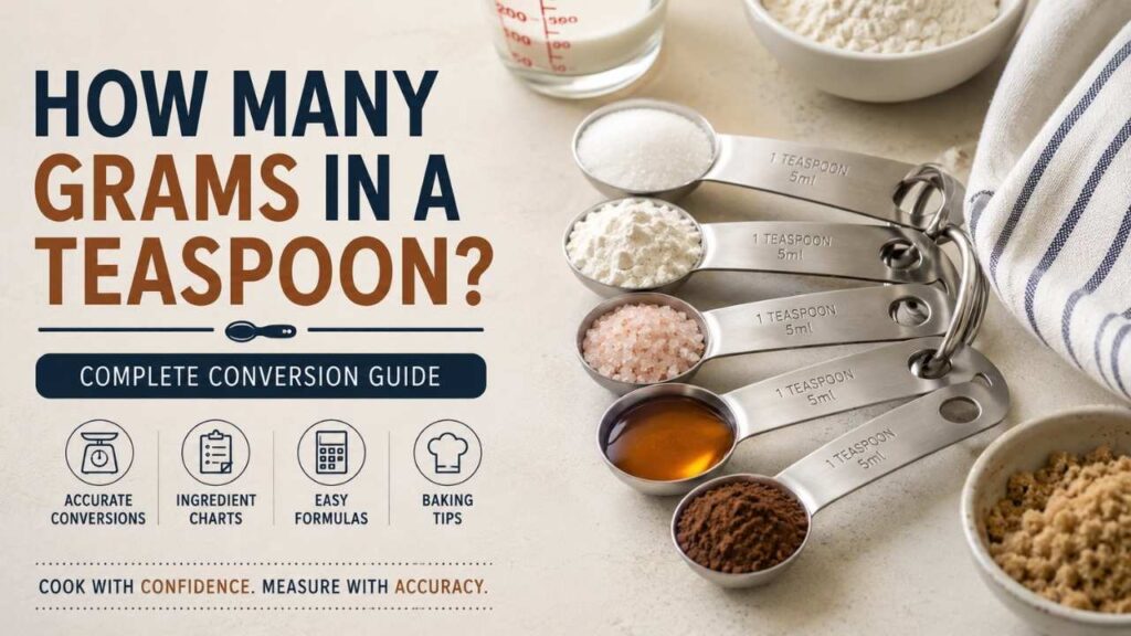 If you've ever followed a recipe and wondered how many grams in a teaspoon, you're not alone.
