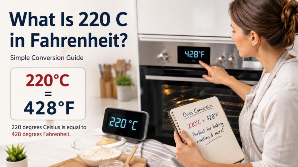 What Is 220 C in Fahrenheit?