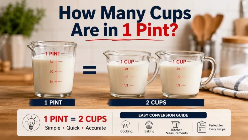 How Many Cups Are in 1 Pint?
