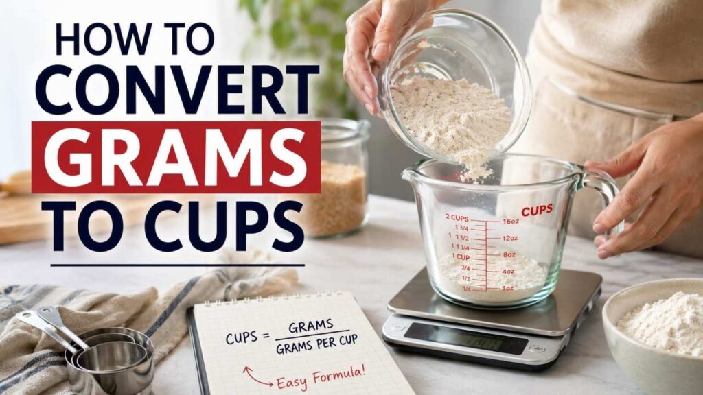 How To Convert Grams To Cups