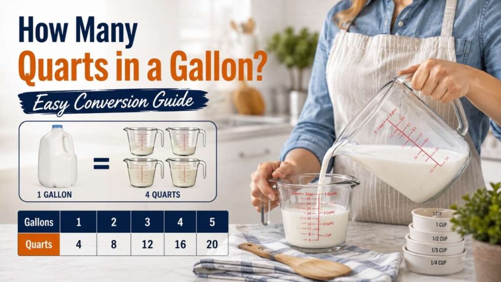 If you've ever wondered how many quarts in a gallon, the answer is simple: 1 gallon equals 4 quarts.