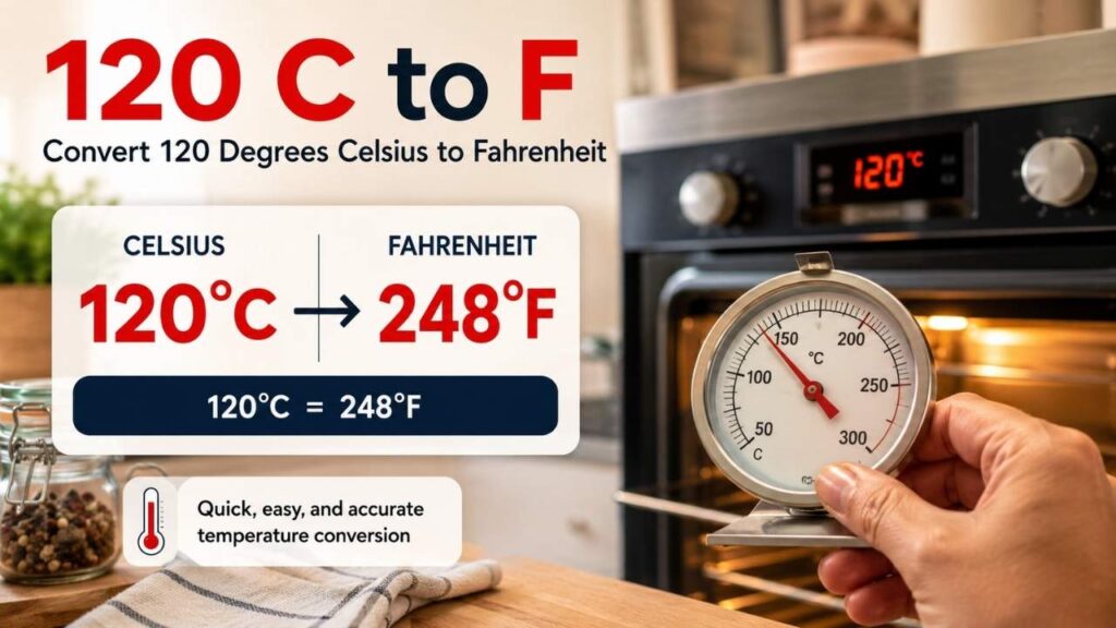 Many people search for 120 C to F, 120 Celsius to Fahrenheit, or 120 degrees Celsius to Fahrenheit when they need a fast and accurate answer.