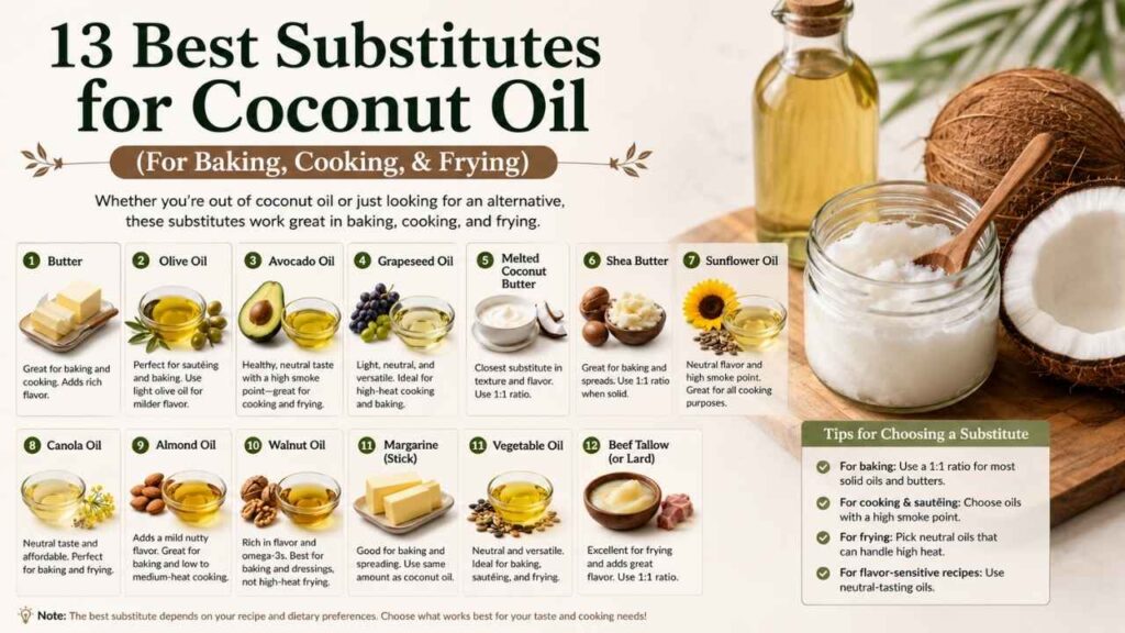 Looking for the best substitutes for coconut oil?
