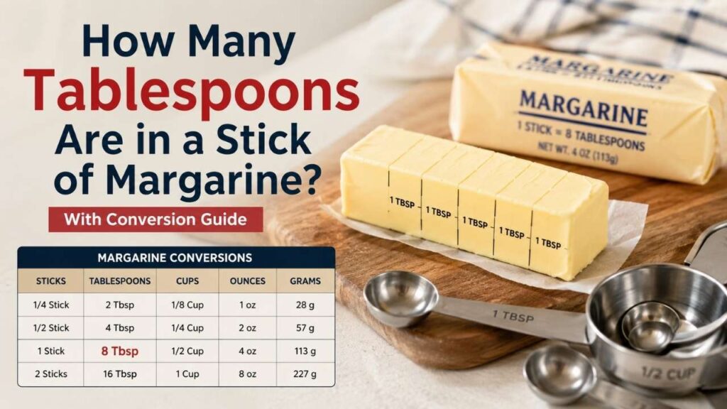 If you've ever followed a baking recipe and stopped to wonder how many tablespoons are in a stick of margarine, you're not alone.