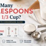 If you have ever followed a recipe and wondered how many tablespoons in 1/3 cup, you are not alone.