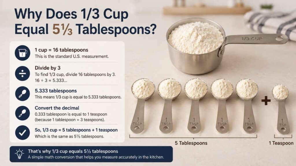 Why Does 1/3 Cup Equal 5⅓ Tablespoons?