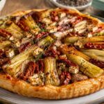If you're looking for an elegant yet easy dish, this Upside Down Caramelized Leek Tart With Tofu is a recipe worth trying.